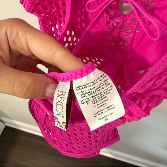 BECCA CASTAWAY PLUNGE ONE PIECE BATHING SUIT - Picture 8 of 9